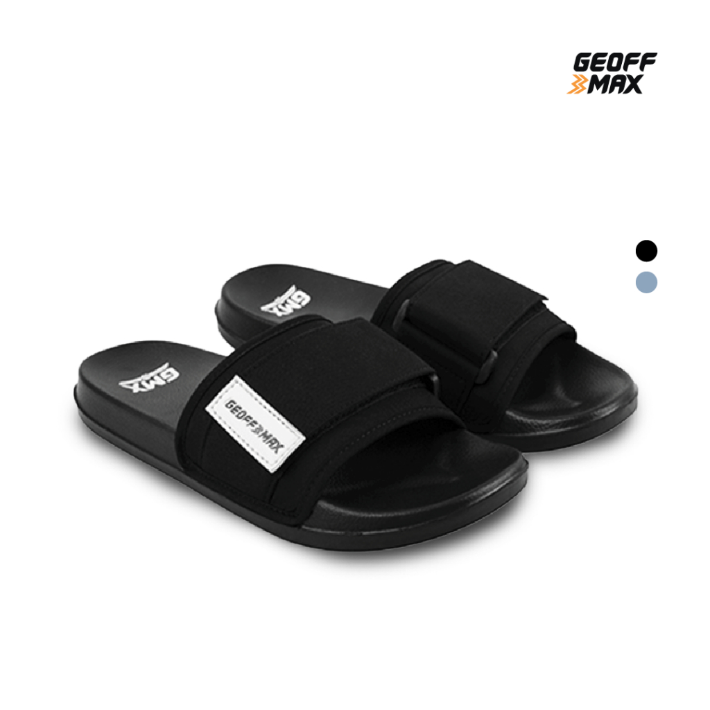 Geoff Max - Quincy Black | Sandal Slop Slipper | Sandal Unisex Anti Slip