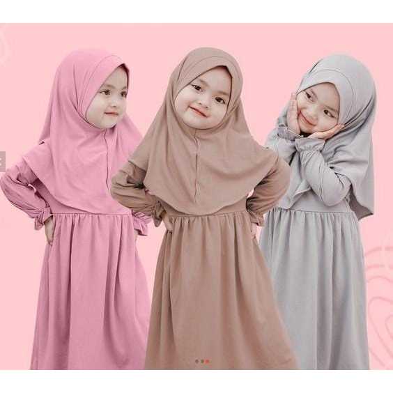 Gamis Bayi Perempuan Lucu 0-18 bulan Baju Anak Perempuan Setelan Anak Perempuan Gamis Bayi Perempuan