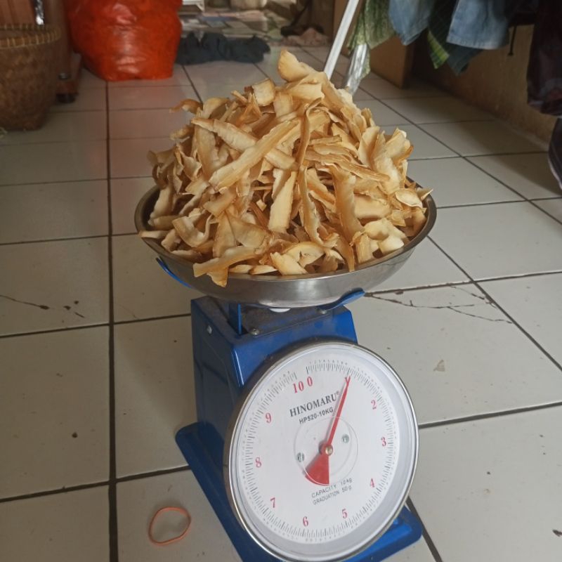 

keripik singkong mentah tinggal digoreng 1kg