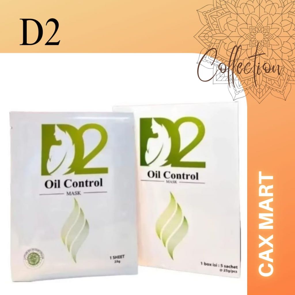 D2 Oil Control Mask 1pcs