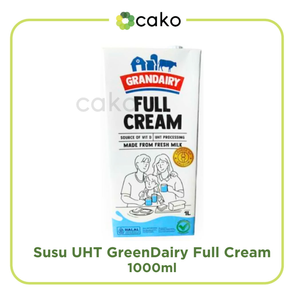 

Susu UHT Full Cream GranDairy 1000ml / 1lt