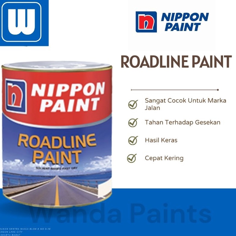 

NIPPON ROADLINE PAINT 1 KG Cat Marka Jalan