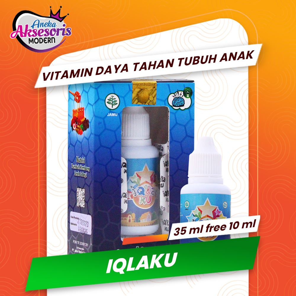 VITAMIN ANAK DAYA TAHAN TUBUH DAN OTAK CERDAS IQLAKU Penambah Berat Badan Anak Nafsu Makan Lahap