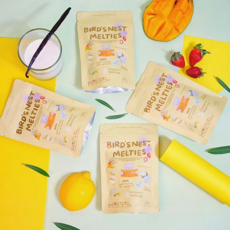 

Bird's Nest Melties 20GR - Snack Cemilan Bergizi Sarang Burung walet