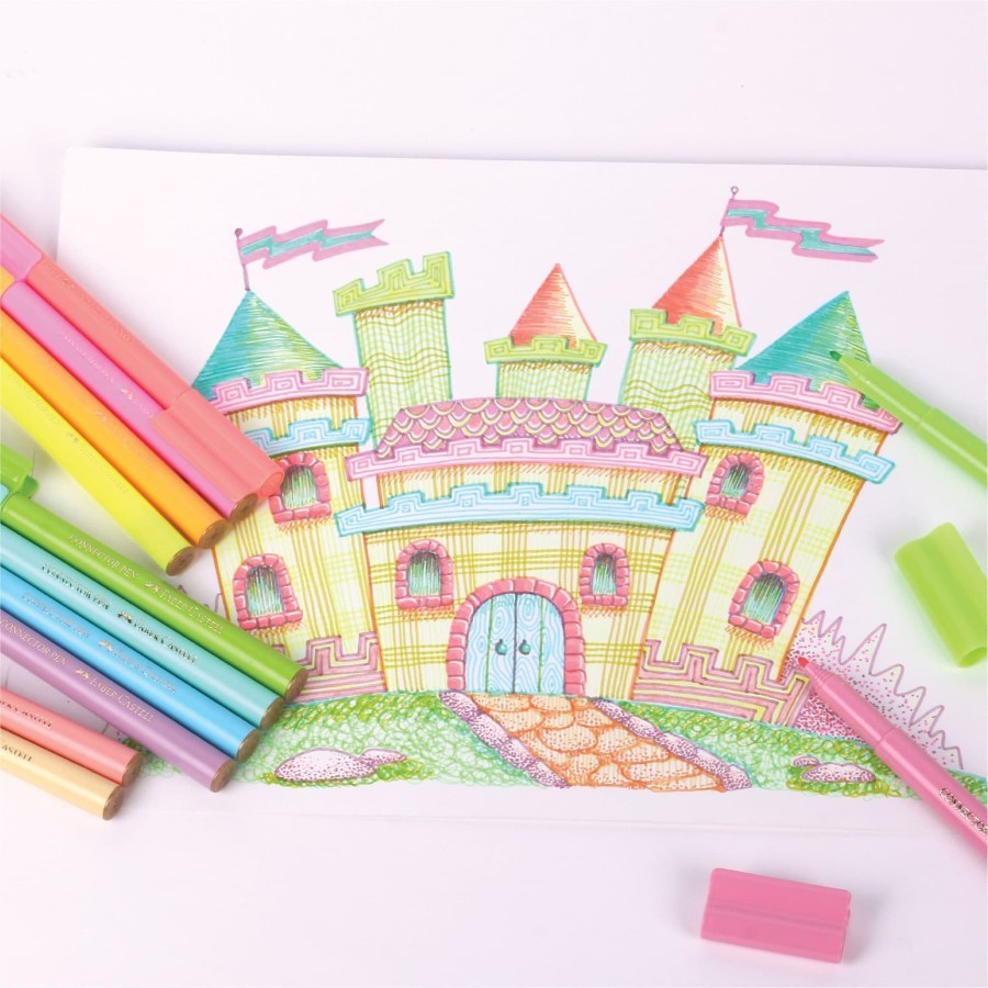 

D3W! Connector Pen 12 Pastel Neon Color Faber Castell