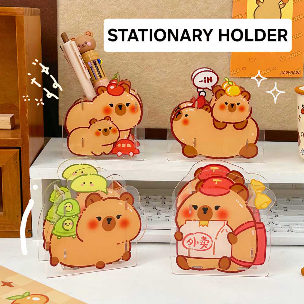 

BAJUKIDDIE STATIONARY HOLDER CAPYBARA TEMPAT ALAT TULIS MAKEP UP KUAS PENSIL PEN KANTOR SEKOLAH LUCU