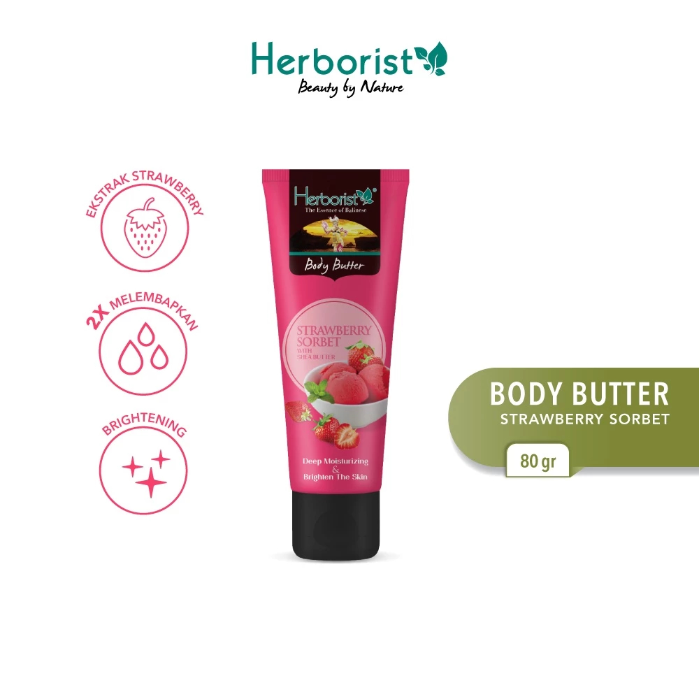 Herborist Body Butter Strawberry Sorbet 80 gr