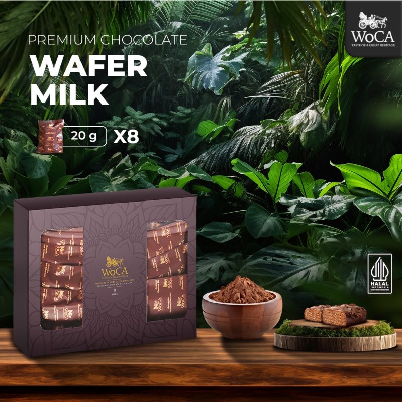 WoCA Wafer Coklat Premium Milk Chocolate