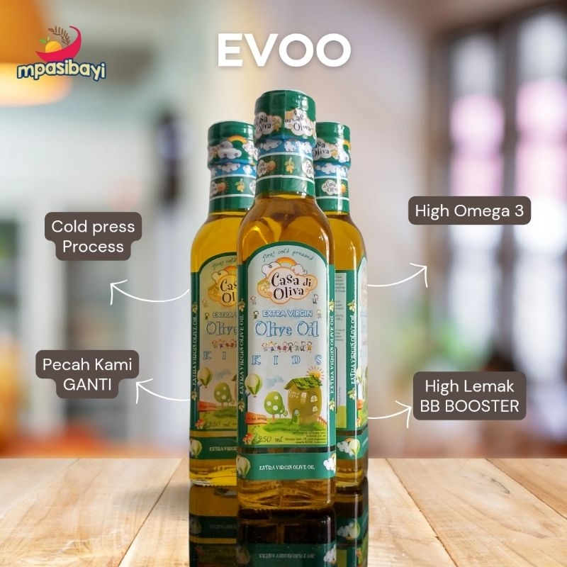 

aina Evoo Casa di Oliva Kids Minyak Zaitun MPASI Bayi Kemasan Terbaru
