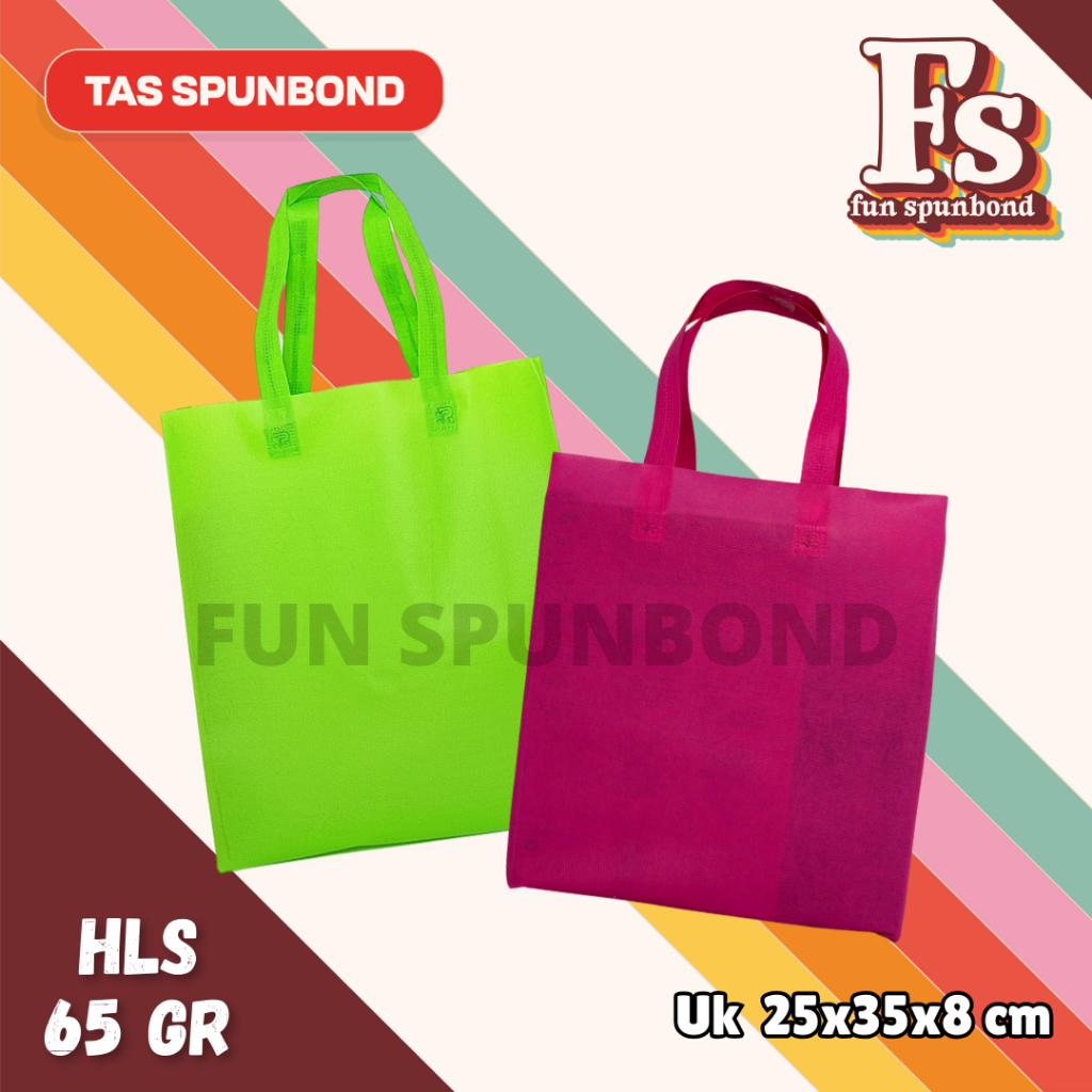 

TAS SPUNBOND HANDLE LIPAT SAMPING (HLS) 25X35X8 CM 65GR POLOS UNTUK TAS SOUVENIR, SYUKURAN, MENGENANG, PROMOSI, BANSOS,DLL