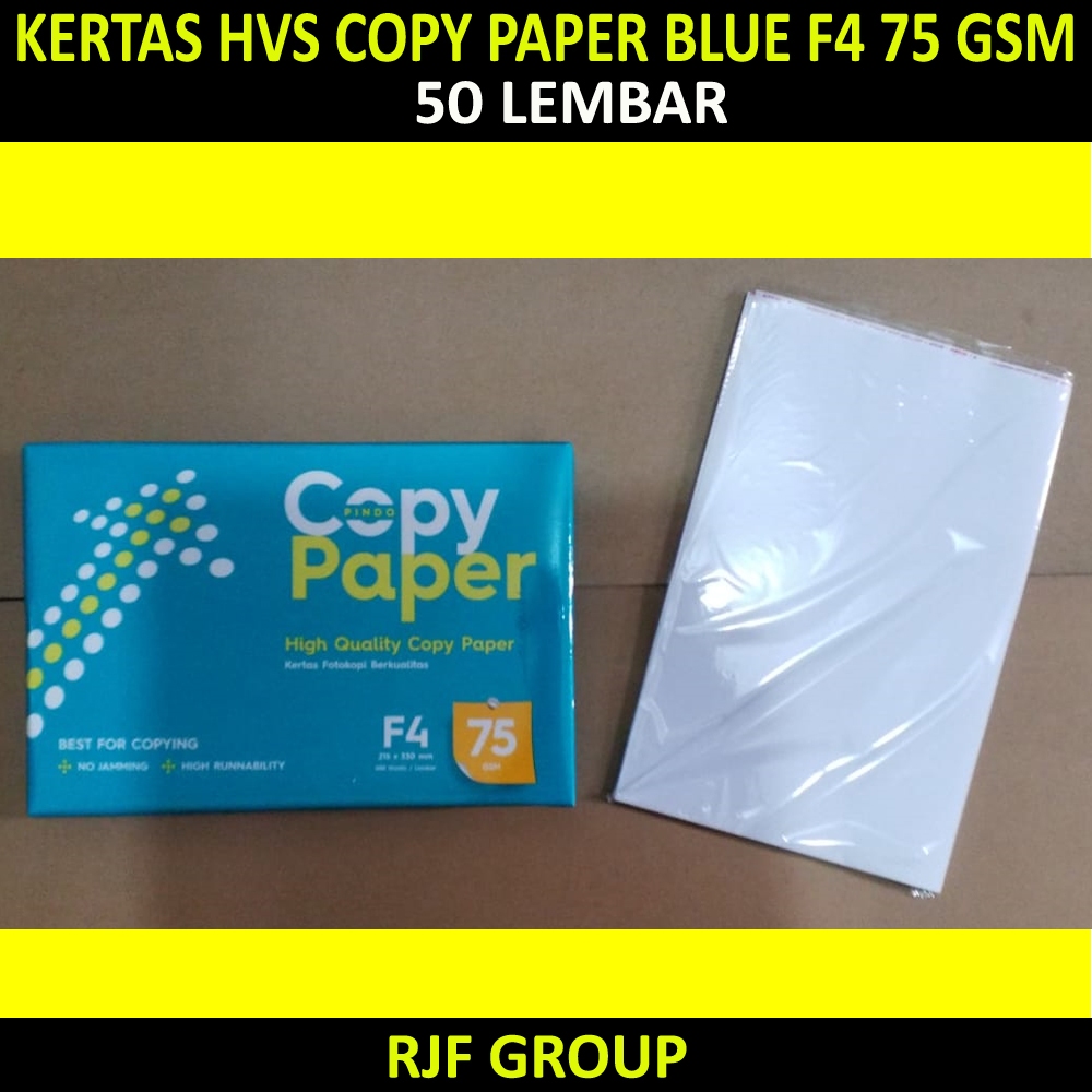 

KERTAS HVS COPY PAPER BLUE FC 75 F4 50 LEMBAR