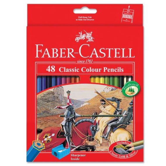 

PENSIL WARNA FABER CASTELL 48 WARNA PANJANG CLASSIC