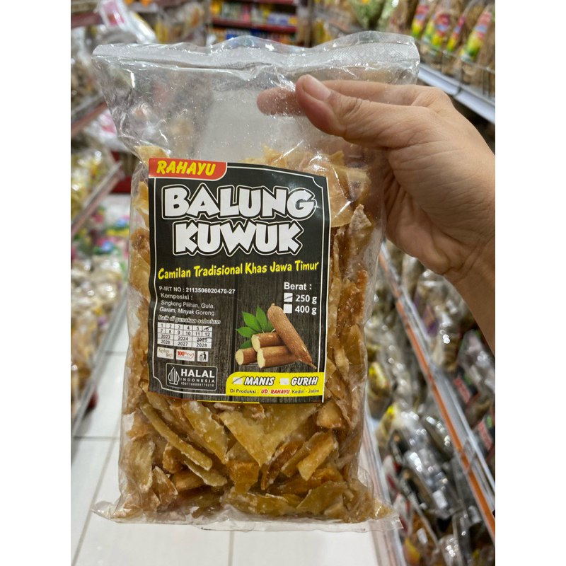

Keripik Singkong Balung Kuwuk Berat 250 Gram