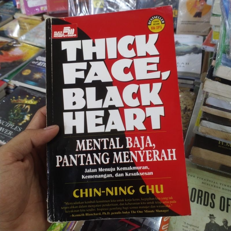 buku thick face black heart mental baja pantang menyerah by chin ning chu original