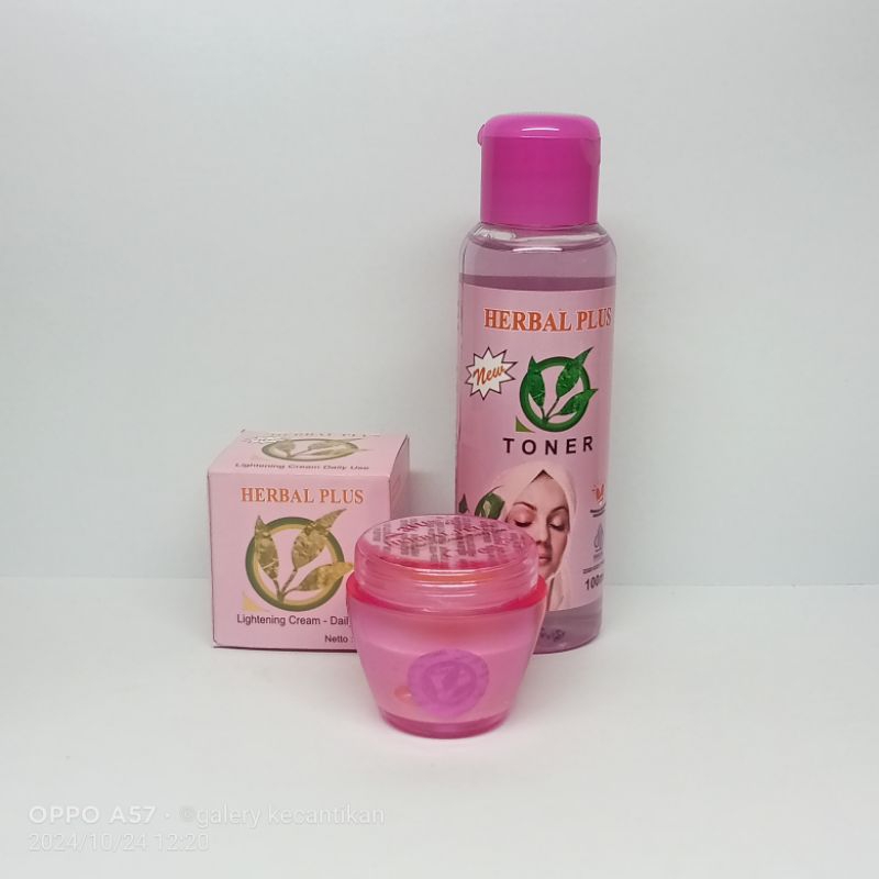 BPOM - paket Cream Herbal Plus (Cream & toner// Cream & serum)