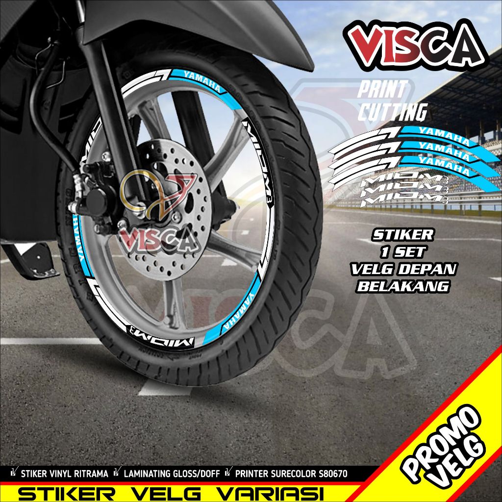 Stiker Velg Mio M3 List Velg Motor Stiker Velg Mio M3 A05