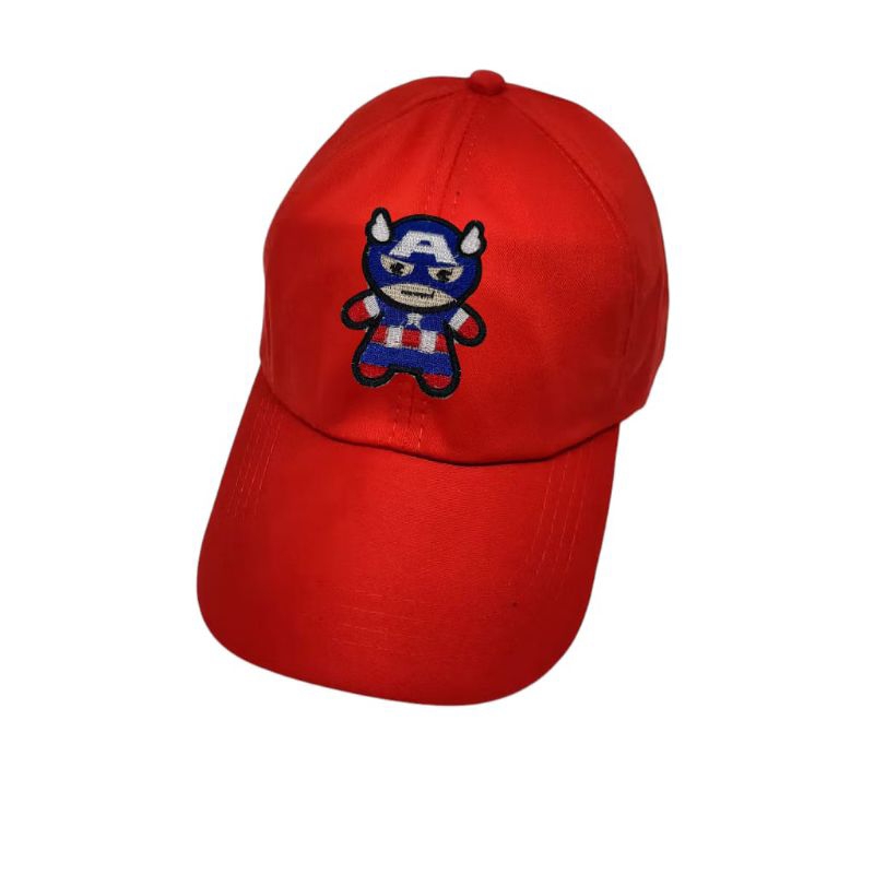 TOPI BASEBALL ANAK MOTIF CAPTEN AMERIKA+ NAMA DISAMPING