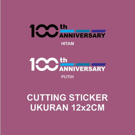 

Cutting Sticker 100th Anniversarry Kecil Satuan Stiker Suzuki 12CM