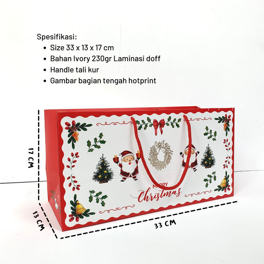 

Paperbag Tenteng Natal Box Kado Natal 33 x 13 x 17 cm