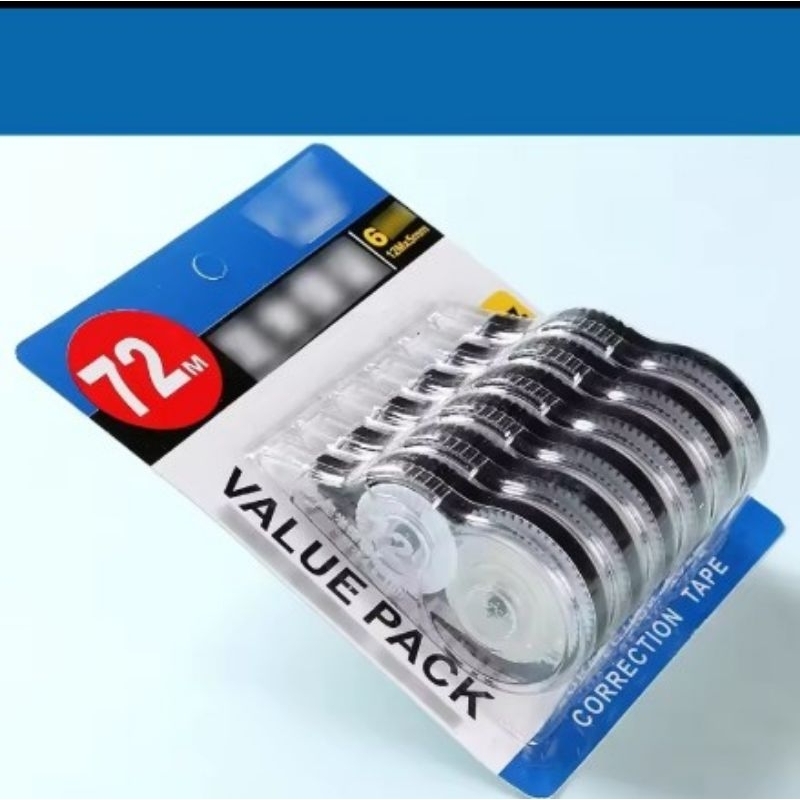 

Correction tape tipe X pita koreksi cepat kering 12 meter 6 pcs