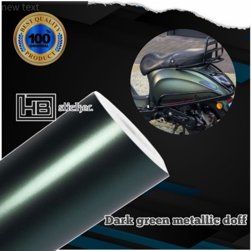 Skotlet Dark Green metalic doff untuk motor dan mobil kualitas premium