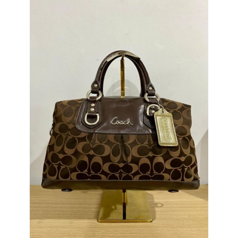 preloved coach tote bag kanvas