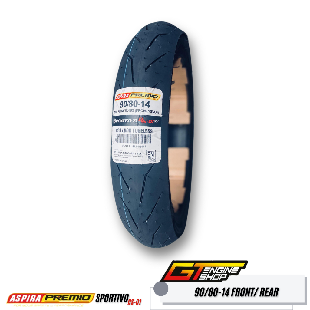 BAN ASPIRA PREMIO SPORTIVO RS-01 90/80-14 ASPIRA PREMIO SPORTIVO RS01 90 80 14 BAN BALAP 2025