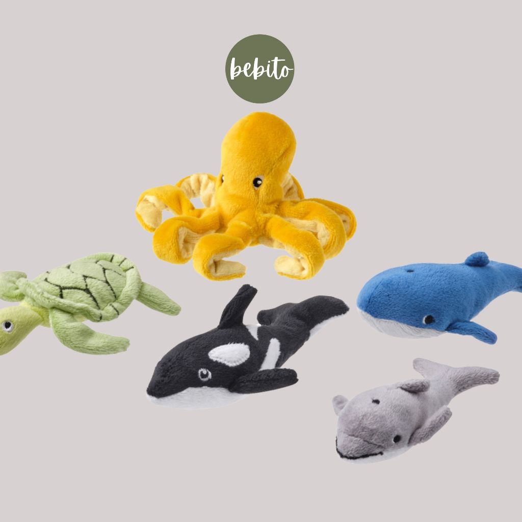 BLAVINGAD Boneka 1 Set Mini Soft Toys IKEA Hewan Laut | BEBITO