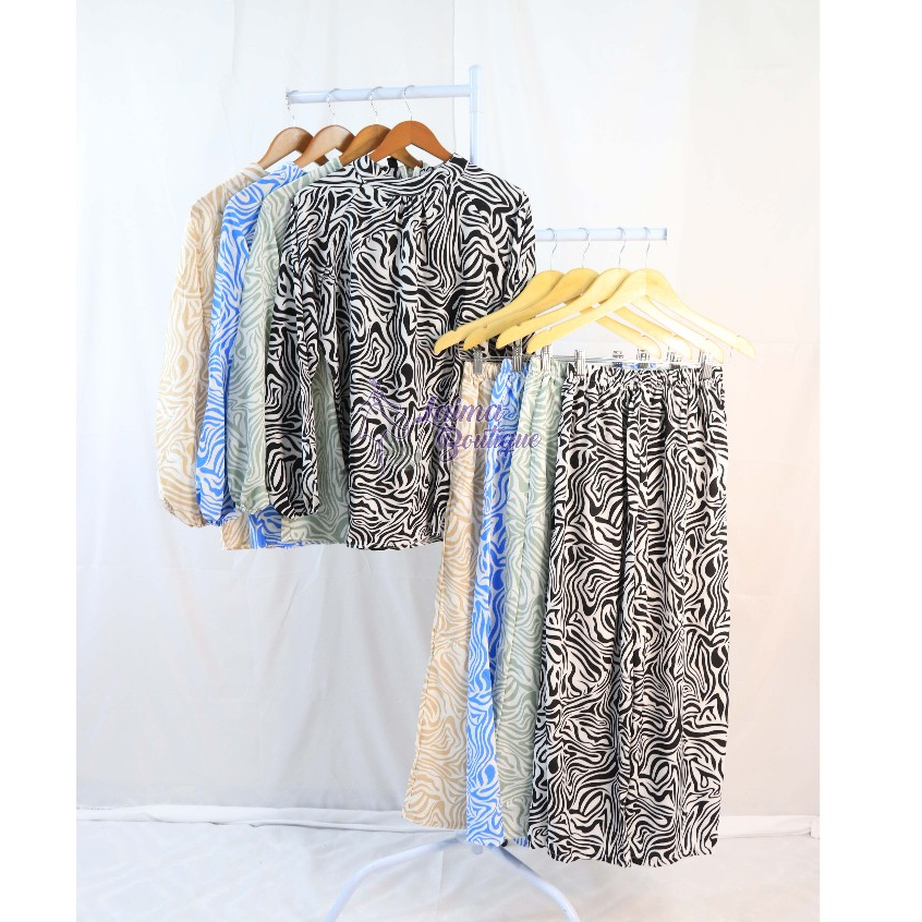 LAIMABOUTIQUE Zebra Setelan wanita import bkk - Baju setelan wanita import bangkok
