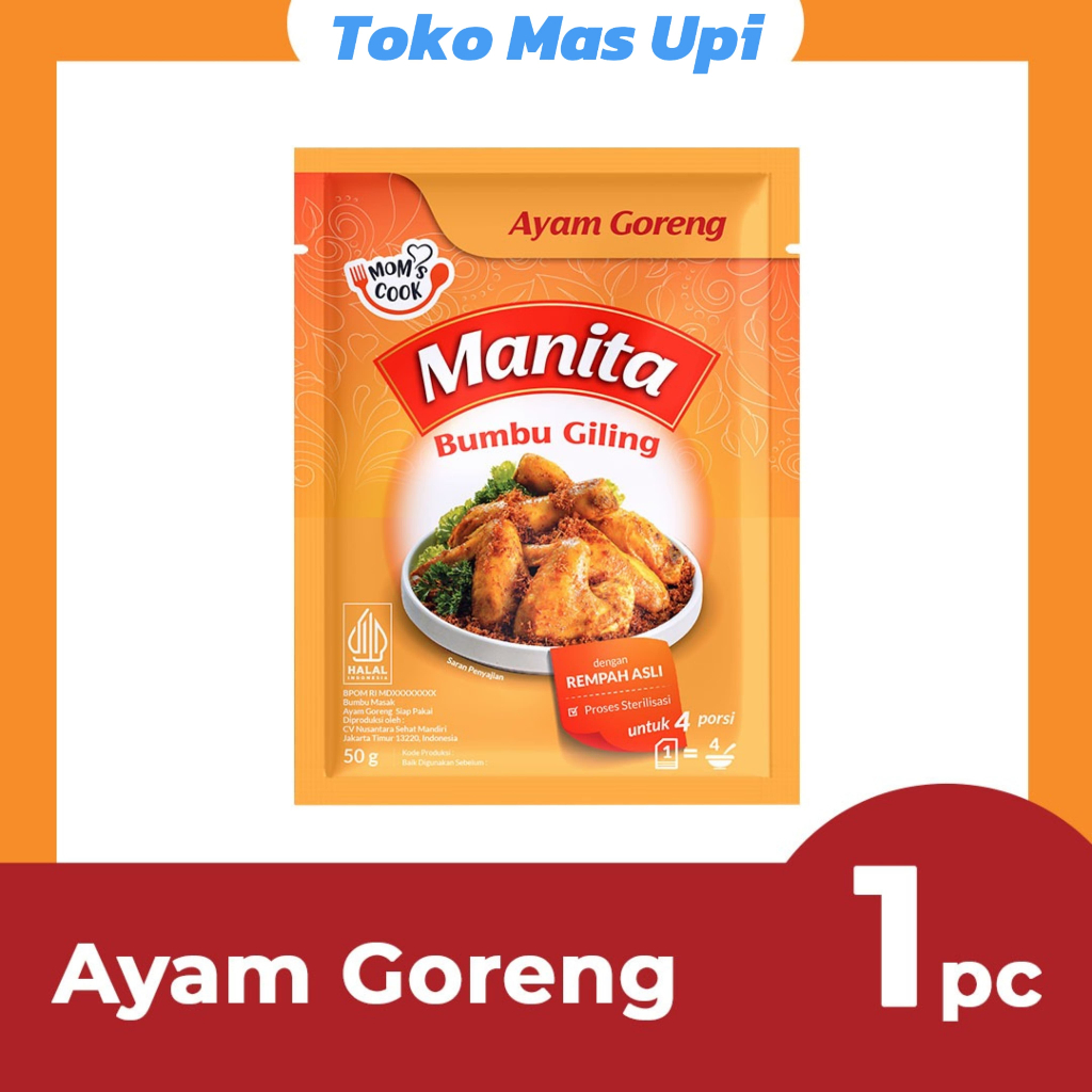 

MANITA Bumbu Giling Ayam Goreng