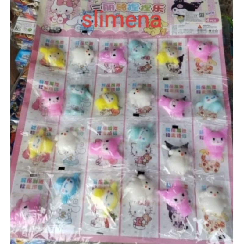 SLIMENA,-MAINANAN SQUISHY MOCHI, SANRIO IMUT LUCU