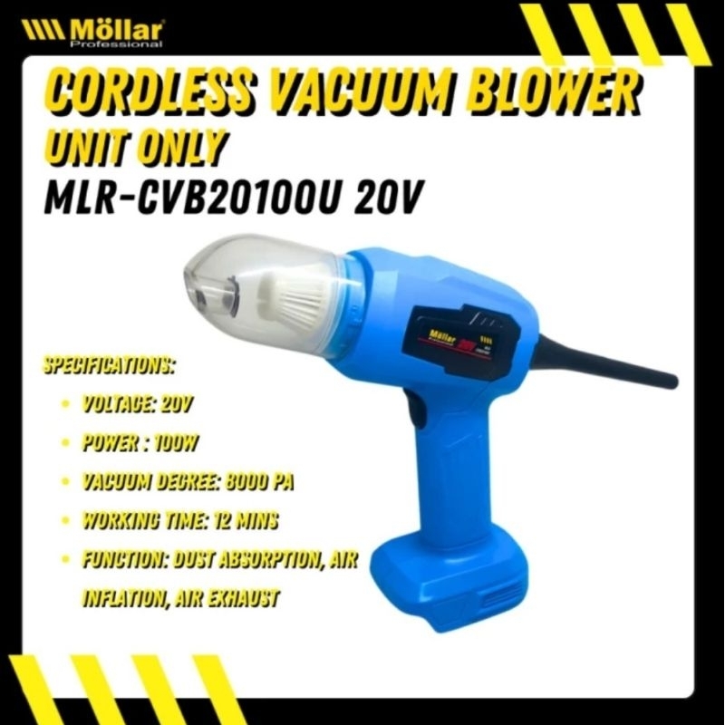 BLOWER CORDLESS MOLLAR CVB20100-U Mesin Blower Sedot Debu Portable UNIT ONLY Vaccum Cleaner Cordless