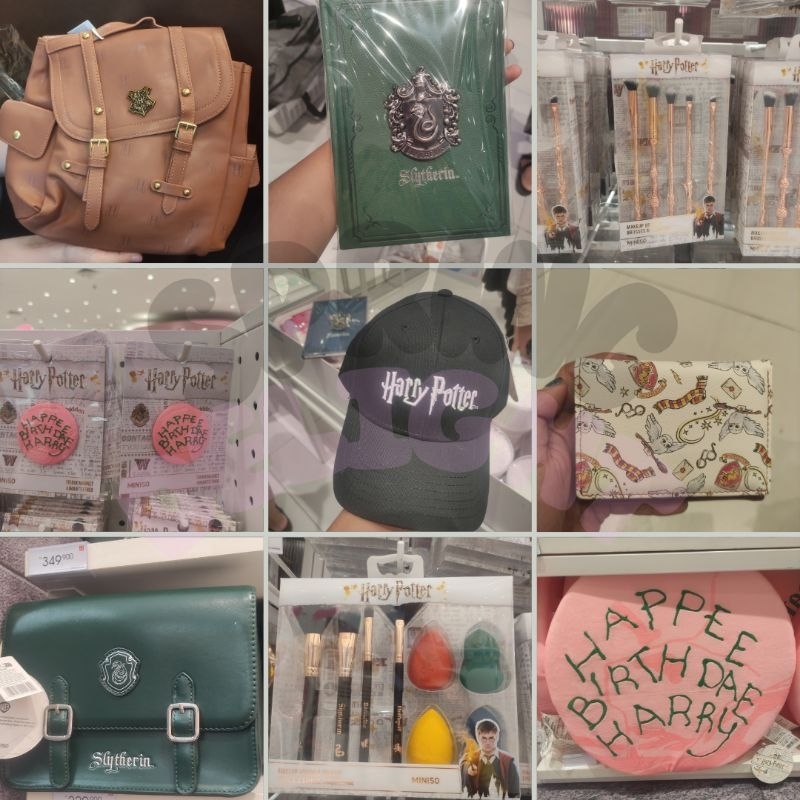MINISO X HARRY POTTER Hogwarts Gryffindor Slytherin Hufflepuff Ravenclaw Hedwig Gringgotts Wand Bag 