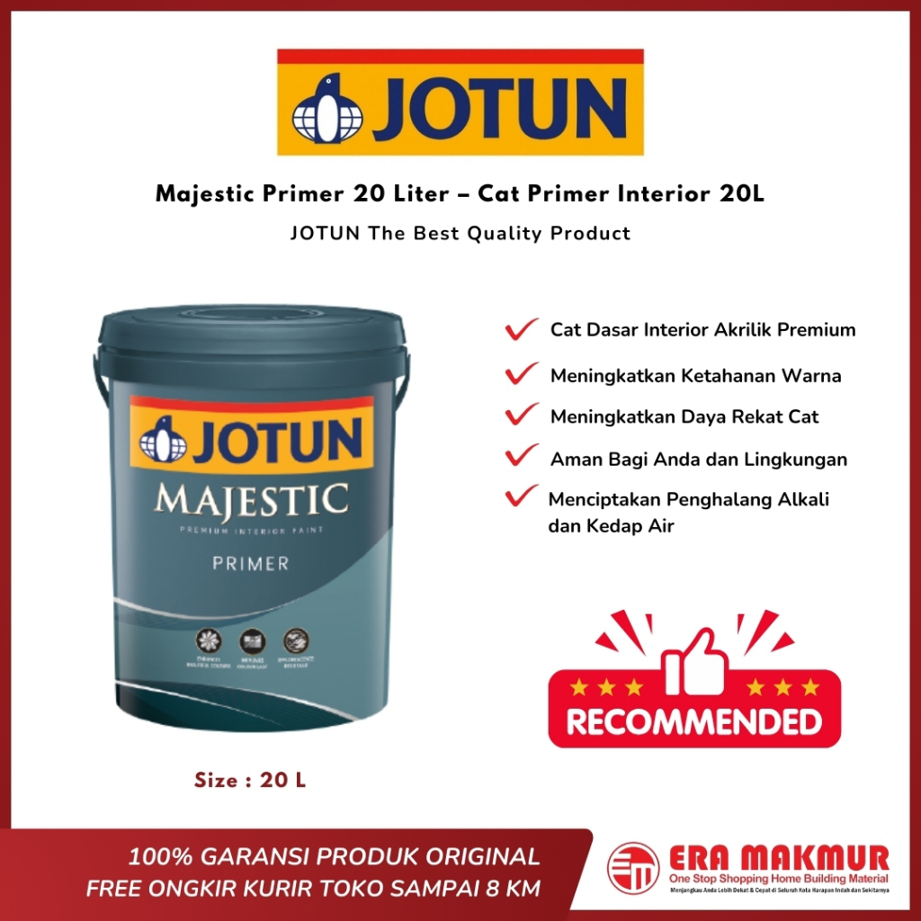 JOTUN – Majestic Primer 20 Liter - Cat Primer Interior 20L