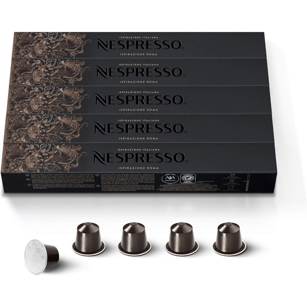 

Nespresso Ispirazione Italiana Roma Coffee Capsule (Kopi kapsul) Nespresso Roma Coffee Capsule / Kapsul Kopi - 10 capsules