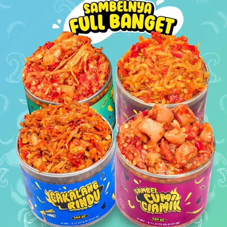 

FG2 Eat Sambel Kemasan Icip Sambel Cumi Cakalang Teri Ayam