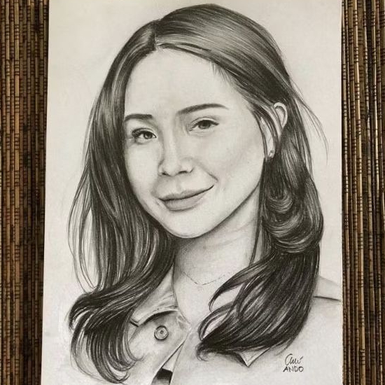 Sketsa wajah dan karikatur wajah ukuran A5