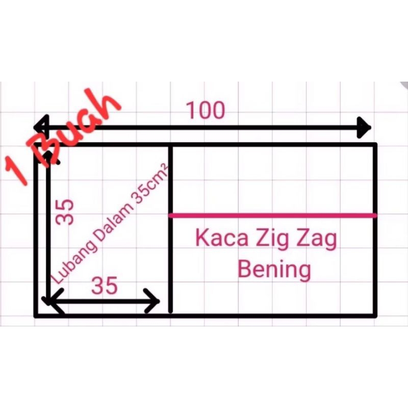 boven zigzag variasi kaca mati