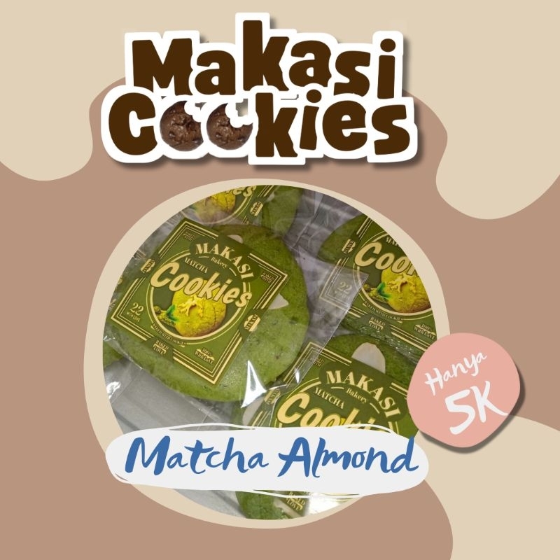 

Cookies Kering Matcha Almond Crunchy