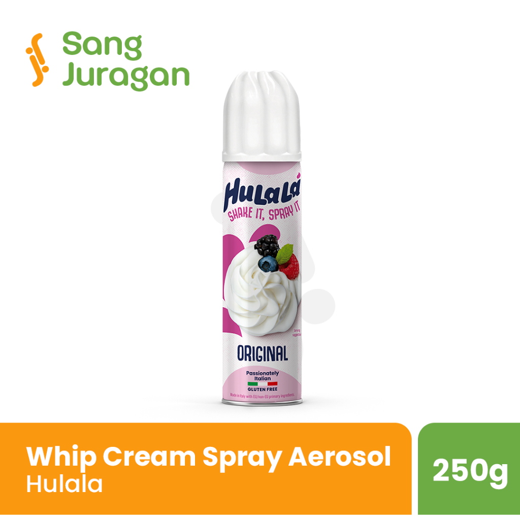 

Hulala Whipping Cream Aerosol Spray 250 Gram | Hulala Whip Cream Spray 250 Gr