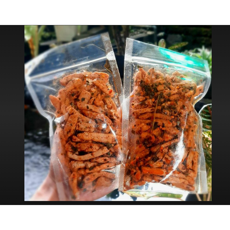 

BOO BASRENG PEDAS DAUN JERUK SNACK PEDAS CEMILAN PEDAS MURAH ENAK BASRENG KERUPUK BASRENG