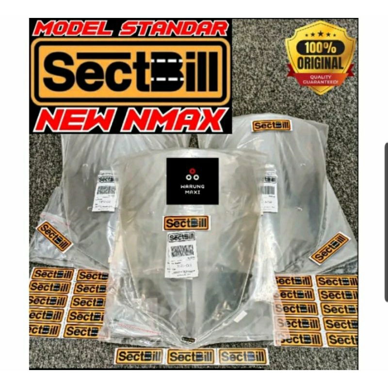 Windshield visor sectbill new nmax visor standar thailand original new nmax sectbill windshield stan