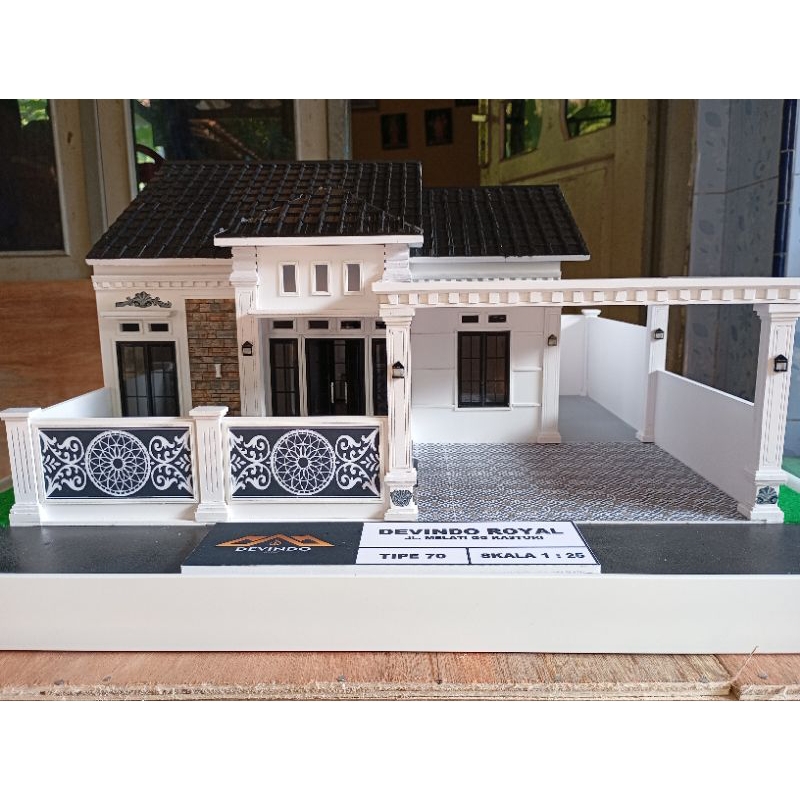Maket Rumah Minimalis skala 1:25
