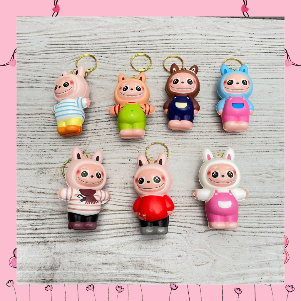 

GANTUNGAN KUNCI SQUISHY LABUBU KEYCHAIN GIFT KOLEKSI BONEKA LABUBU VIRAL LUCU