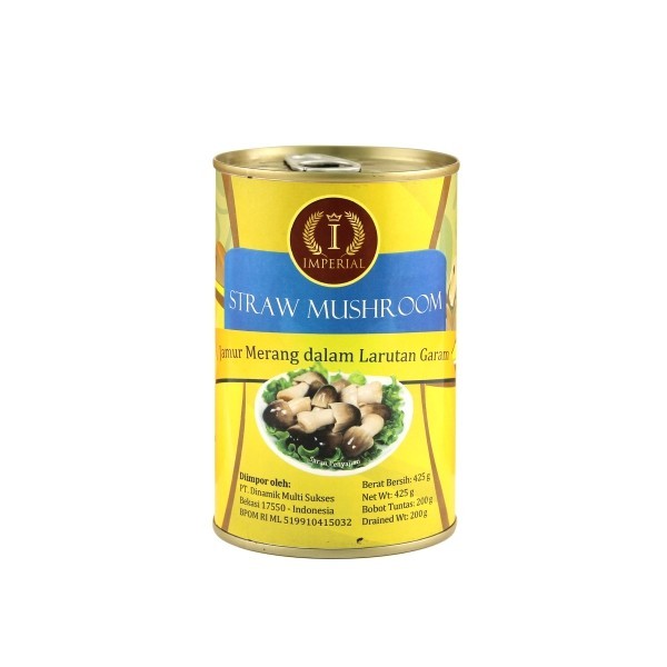 

Straw Mushroom in Canned Imperial / Jamur Merang Imperial