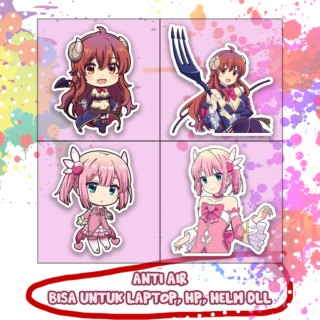 

Stiker Machikado Mazoku Demon Yuko Momo Lilith, Sticker Lucu Murah