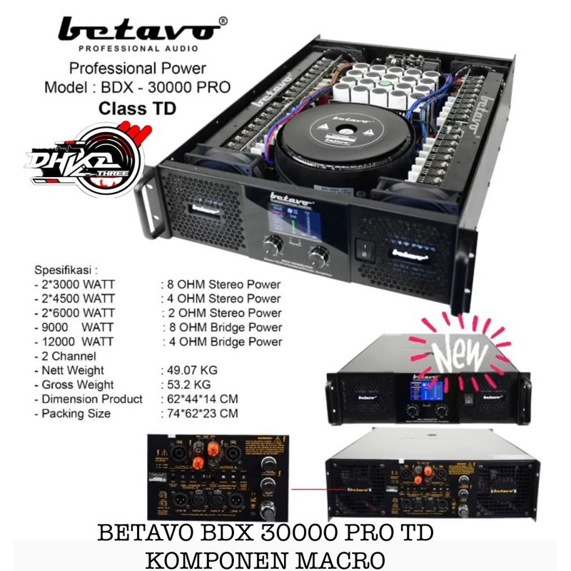 POWER BETAVO BDX 30000 PRO CLASS TD ORIGINAL BARU / POWER BETAVO CLASS TD BDX 30000PRO ORIGINAL / Po