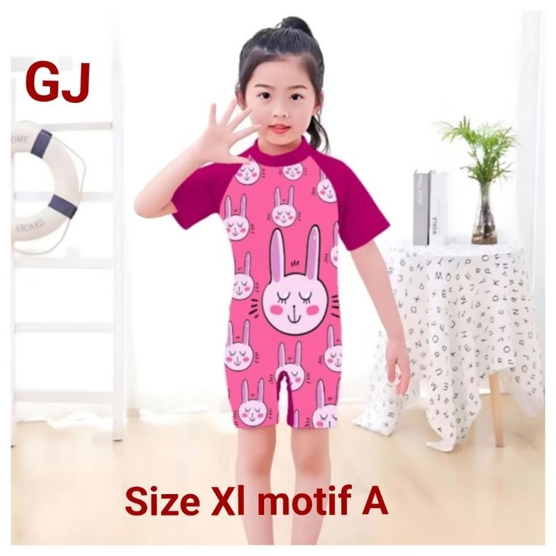 Baju Renang Anak Cewek Karakter Swimsuit Terbaru renang anak swimsuit surfer girl