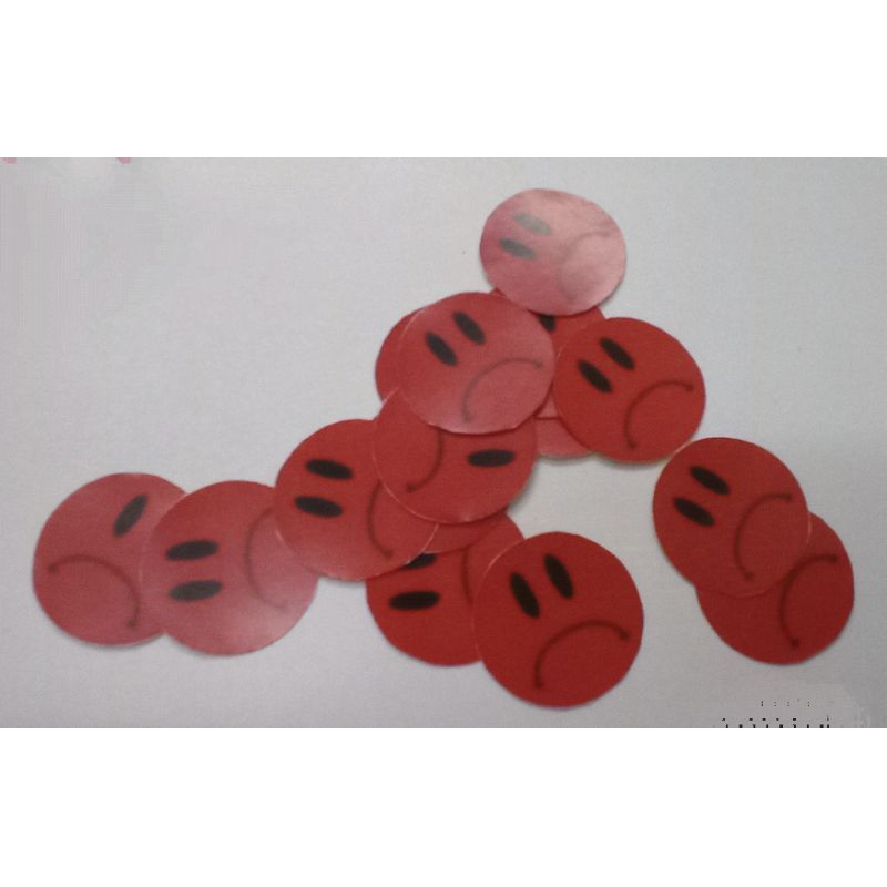 

KiSy.Shop 200 pcs Sticker Round emoji sad sedih