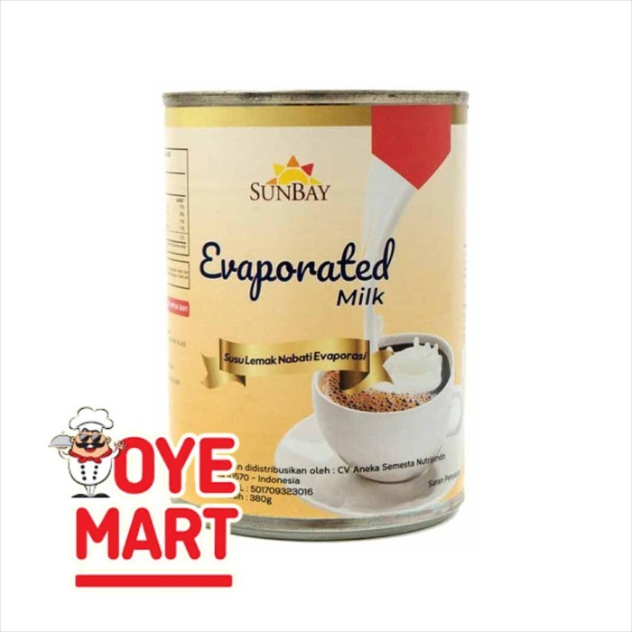 

SUNBAY EVAPORATED MILK 380GR/ SUSU EVAPORASI